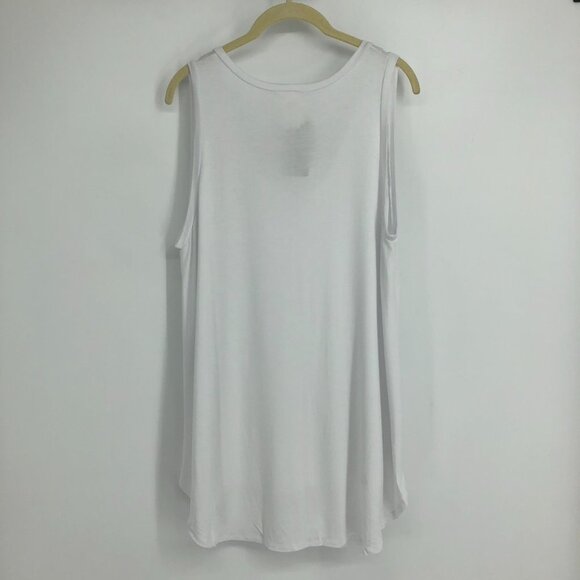 NWT Silver Icing Freeloader White Mad About You v-neck tank  size M/L - Picture 5 of 16